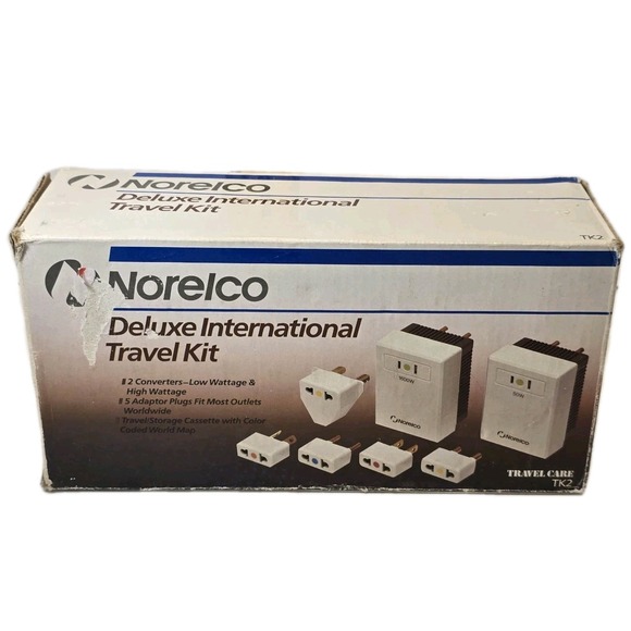 Norelco Other - Genuine Norelco  Deluxe International Travel‎ Kit Converters & Adaptor Plugs